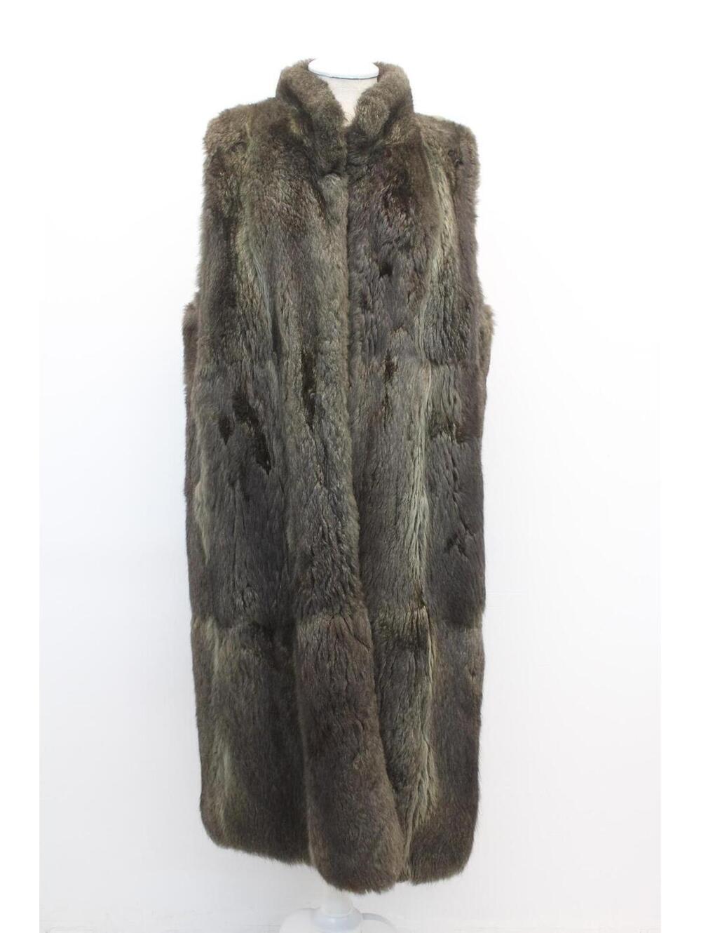 Scrap Item: Green Opossum Fur Long Vest Size N/A